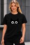Unisex Oversize T-Shirt Colorful Cats Printed 100% Cotton T-Shirt Comfortable Fit