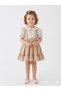 Girl's Organic Linen Cotton Blended Patterned Summer Dress