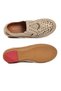 Beige Genuine Leather (Narrow Fit) Women's Casual Shoes - 5