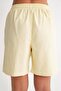 Women's Comfortable Cut Shorts with Elastic Waist and Laces - 3