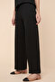Textured Wide Leg Pants with Drawstring Waist - 6