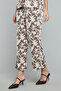 Floral Print Straight Fit Pants with Drawstring Waist - 4