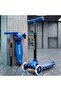 Tronix Skate Scooter for Kids with LED PU Wheels, 3 Wheel Kick Scooter (Blue)