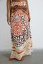 Linen High Waist Long Multi Skirt - 2