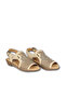 Beige Leather Women's Sandals - 2