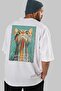 99 Cats for Cat Lovers Printed White Oversize T-Shirt 100% Cotton Unisex Cat Lover Premium Design - 7