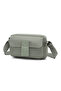 Daily Small Size Waterproof Crinkle Fabric Women's Phone and Messenger Bag Green - 2