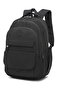 Large Size Laptop Compartment Multi-Pocket Waterproof Crinkle Fabric High School School Bag Black - 2