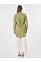 Embroidered Appliqué Modal Tunic with Cover Pockets in Matcha Green - 5