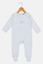 Toddlers Girl Graphic Print Long Sleeve Rompers With Padded Hanger, Blue - 2