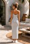 Women's Slim-Fit Maxi Dress with Thin Straps - 5