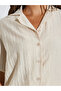 Beige Linen-Look Shirt and Wide Leg Pants Co-Ords - 3