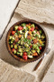 Akasya Round Multifunctional Fruit Bowl, Salad Presentation Bowl, Decorative Bowl 26 cm - 2