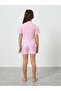 Girls Pink Short Sleeve Swimsuit - 4