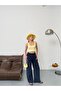 Tencel Fabric Wide-Leg Pants with Grass-Details - 5