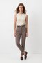Mink Waist V-Cut Belted Trousers 8404A - 2