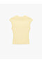 Cotton Slim Fit Crew Neck Ribbed Sleeveless T-Shirt - 5