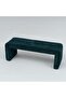 Lizza Bench | Multi-Functional Stool | Upholstered Footrest Without Storage L126xW42xH45cm -Teal Blue - 3