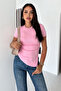 Wine Touch Bodycon Casual T-Shirt - 5