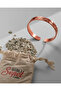 Tulip Motif Copper Bracelet (Zeolite Stone) - 3