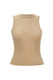 Shiny Glitter Transparent Sleeveless Knitwear Blouse Night and Party Elegance - 2