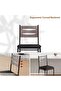 - Set of 2 Bar Stools with Backrest and Thick Cushion, Upholstered Dining Chairs with Padded Seat, Stools for Kitchen Island, Bar, Dining Room, Black - 5
