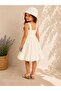 Hat and Straps Plaid Summer Girl's Dress - 3