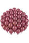 Rosewood Color Latex Retro Balloons (30 cm) - 50 Pieces