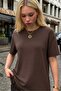 Asymmetric Long Blouse with Lace Detail - 3