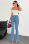 Women's Spanish Flare Ice Blue Jeans - 5