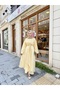 Women's Front Tie Cape Dress Yellow - 5