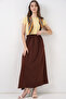 Women's Long Ayrobin Skirt 1470 - Brown