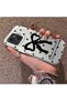 Tecno Spark 40C Compatible Silicone Edge Hard Back Case Couple Phone Case with Bow Pattern - 2