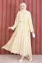 Asymmetrical Ruffle Detailed Skirt Suit Yellow - 3