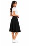 High Waist Elastic Waist Lycra Mid-Length Half Flared Skirt, Product Length 70 cm - 2