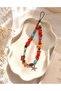 Sea-Themed Phone Charm and Bag Strap – Turquoise Stone, Natural Coral, and Nepalese Bead Detail - 4