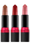 Ultra Matte Marvellous Mocha, Red Supreme and Pure Pink Triple Lipstick Pack