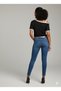 Women's Short Sleeve One Shoulder Open Strap Buckle Detail Viscose Blouse - 8