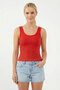 100% Cotton Camisole with V-Back Detail, Casual Basic Crop Top, Women's Undershirt / Blouse