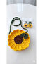 Mini Gurumi Sunflower Children's Shoulder Bag & Set - 2