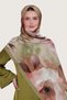 Bursa Silk Shawl - Sapphire Garden Series - - 2