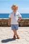 Boys' Stylish Muslin Suit with Shorts - 3