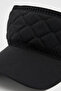 Visor Sports Cap Tennis Running Training Accessory |   Women's Black Quilted Elastic - 4
