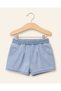 Baby Girl Cherry Embroidered Polo Collar Ruffle T-Shirt Denim Shorts Set - 4