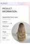 Long Wavy Wig with Bangs for Women, Natural Soft Synthetic Heat Resistant Hair Wig for Wedding Cosplay Party Daily Wear, Gradient Gold, 60cm (24 inches) - 4