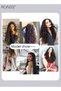Clip in Hair Extensions One Piece Curly Hair Extension with 5 Clips Heat Resistant Synthetic Hairpiece for Women Girls (55cm,Brown) - 6