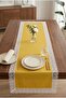 Lace Table Runner Luxury Stylish Decorative Tablecloth Water Repellent Stain Resistant Table Cover Dowry Runner - 5