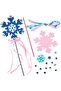 Snowflake Glitter Wand Kits -pack Of 4 - 2