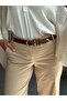 Learn Round Buckle Model Jacket Belt Dress Belt Trouser Belt