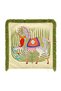 Fringed Throw Pillow Cover with Horse and Snake Figures - Light Green Pillowcase with Green Tassels - 7